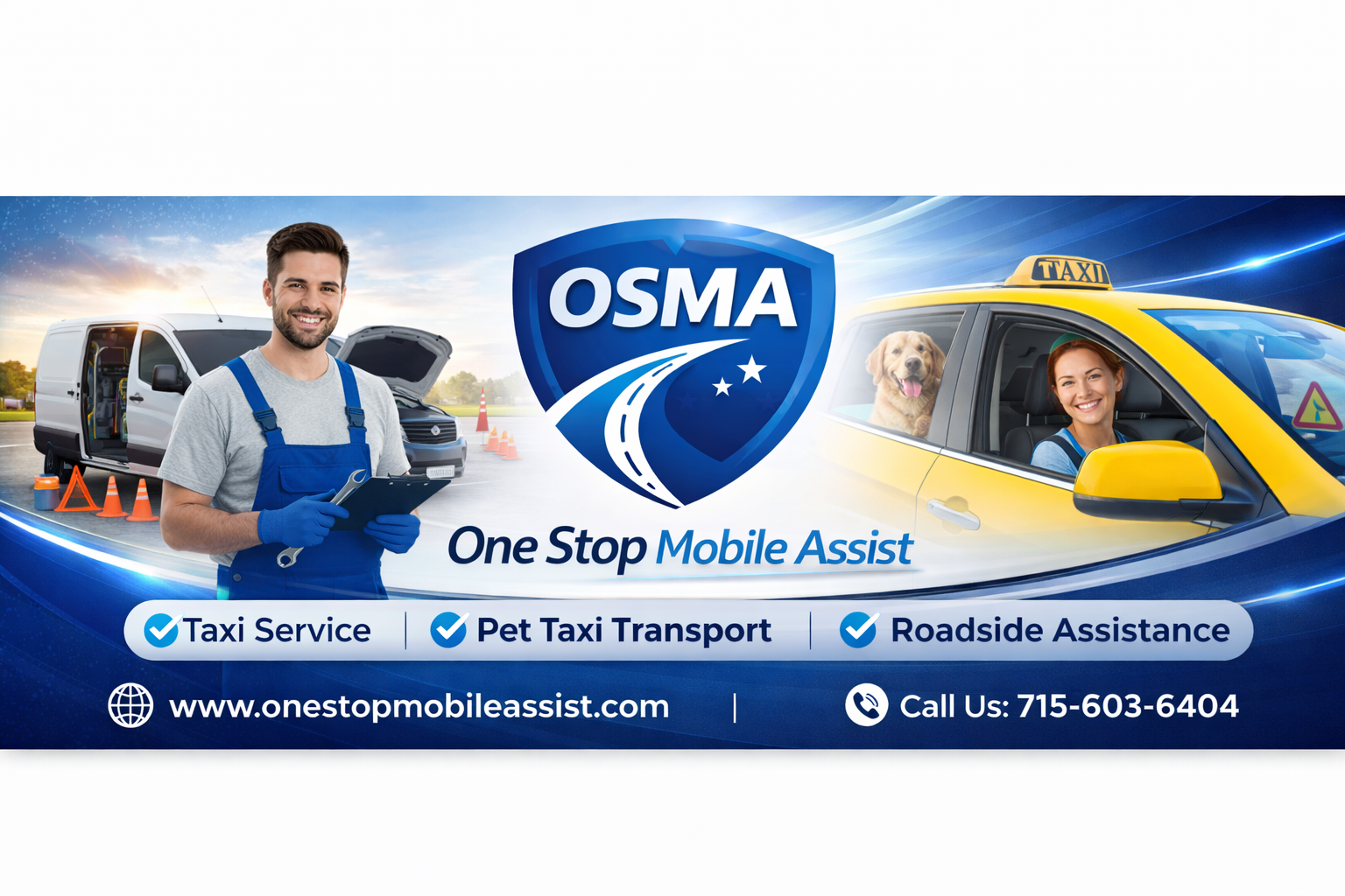 One Stop Mobile Assist & Taxi Service | PetTaxi Transport |Roadside ...