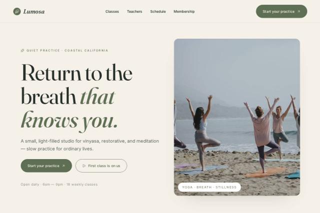 Software website template built with CodeDesign.ai