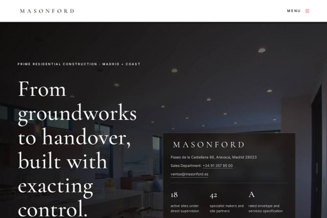 Real estate website template built with CodeDesign.ai