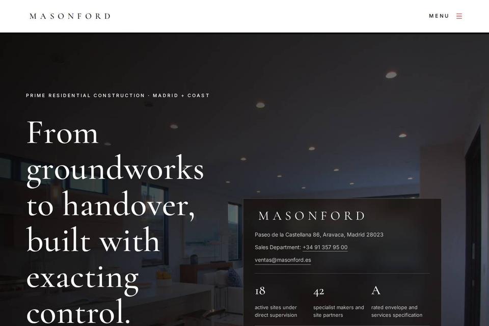 Masonford Estates template