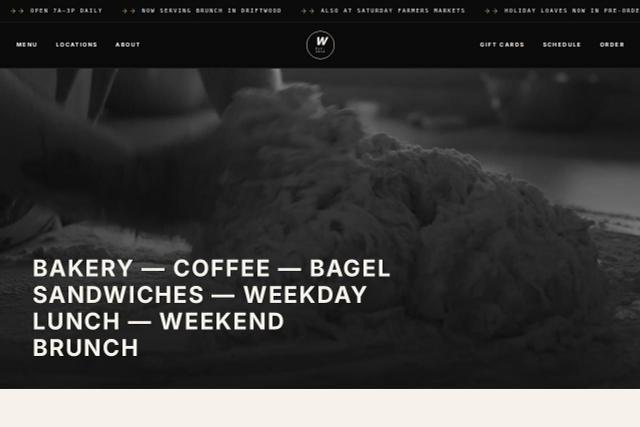 Wickridge Bread Co. restaurant website template